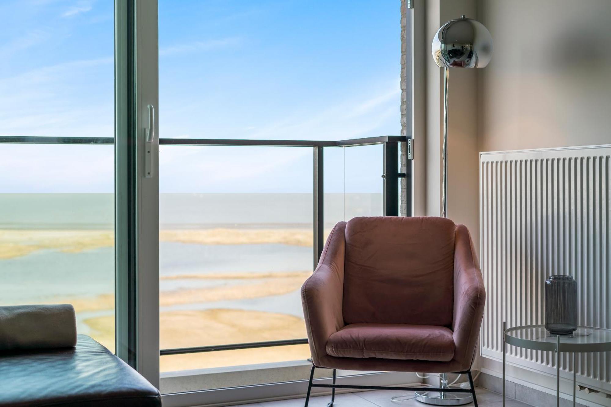 Ontspannen Aan Zee App Met Frontaal Zeezicht - 4P Кнокке-Хейст Экстерьер фото